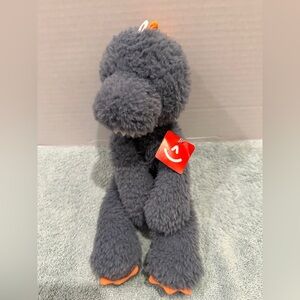 Aurora Grey Dinosaur Lovey Plush 12” Long arms and legs Stuffed Animal
